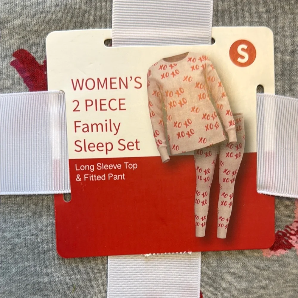 NWT Target Women’s Family Matching Gray and Red XO Cotton Pajama Sleep Set! - Picture 3 of 5